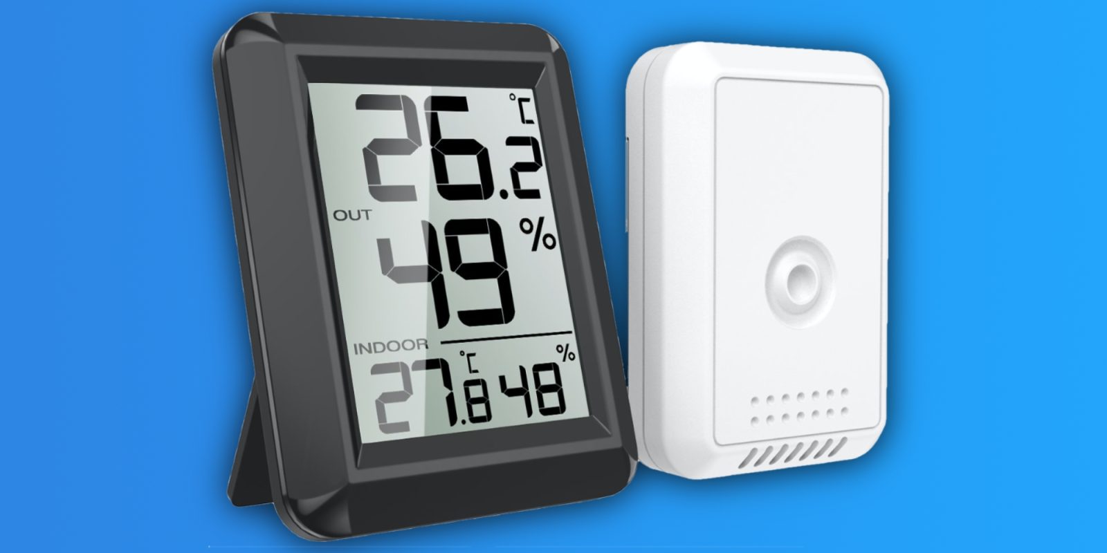 Always know the temp with this indoor/outdoor wireless thermometer for