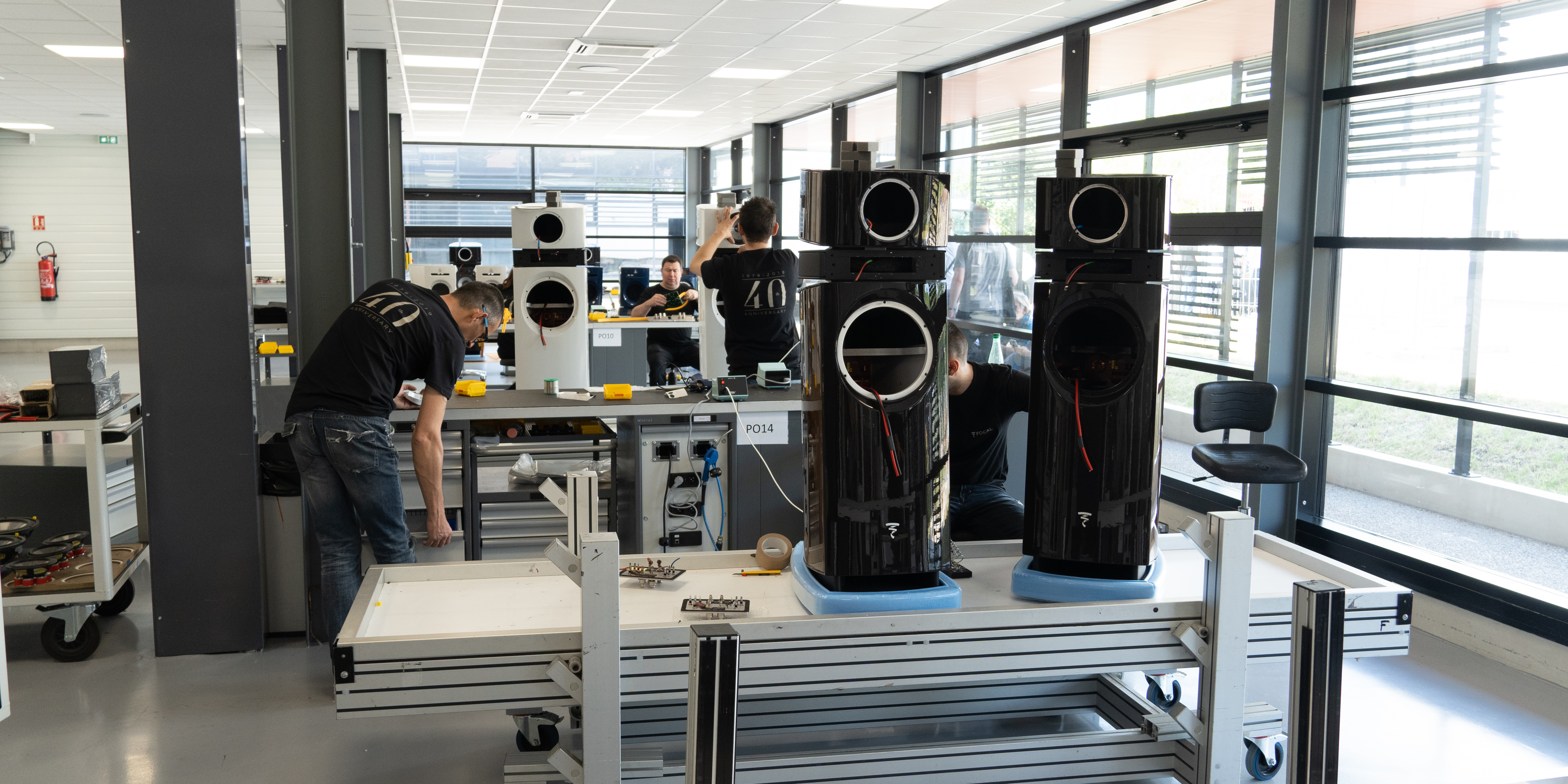 Final assembly of Focal speakers at their HQ