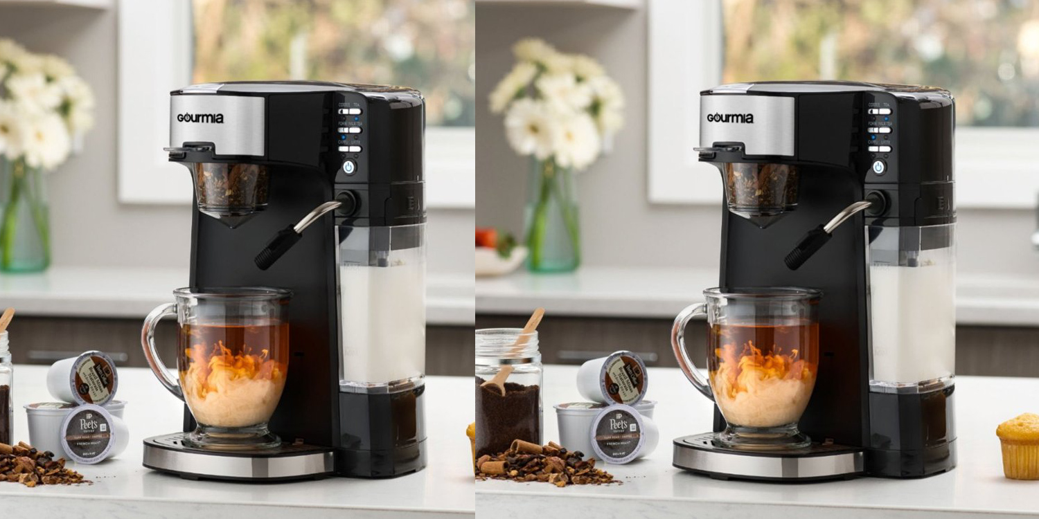 Brew K-Cups, ground coffee and tea with Gourmia's Pod Maker at $50 (Reg.  $100)