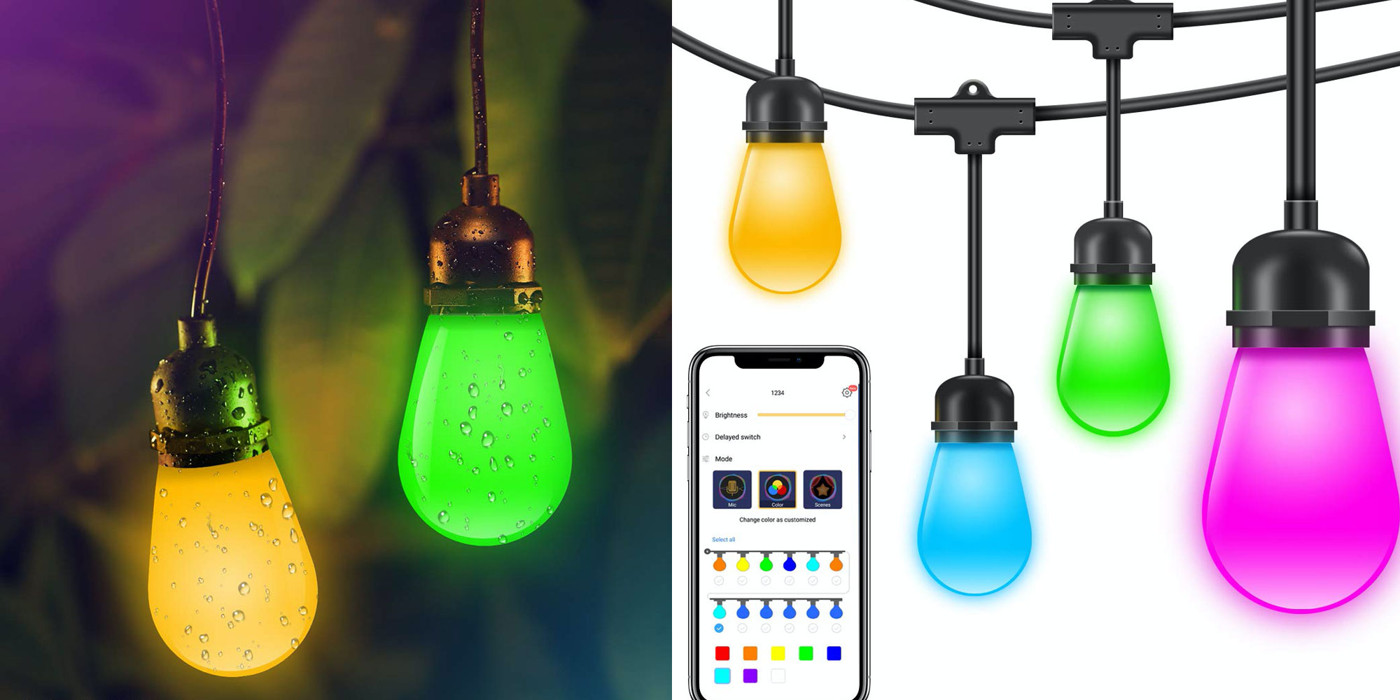 These RGB outdoor lights are waterproof + app controlled for 39 (Reg. 60)