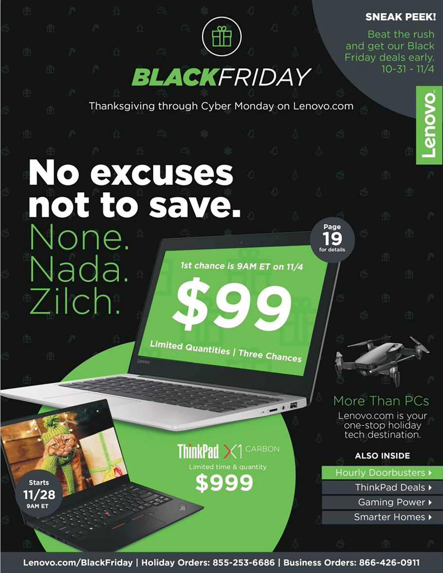 Lenovo Black Friday Ad Shows Deals Starting October 31st 9to5toys