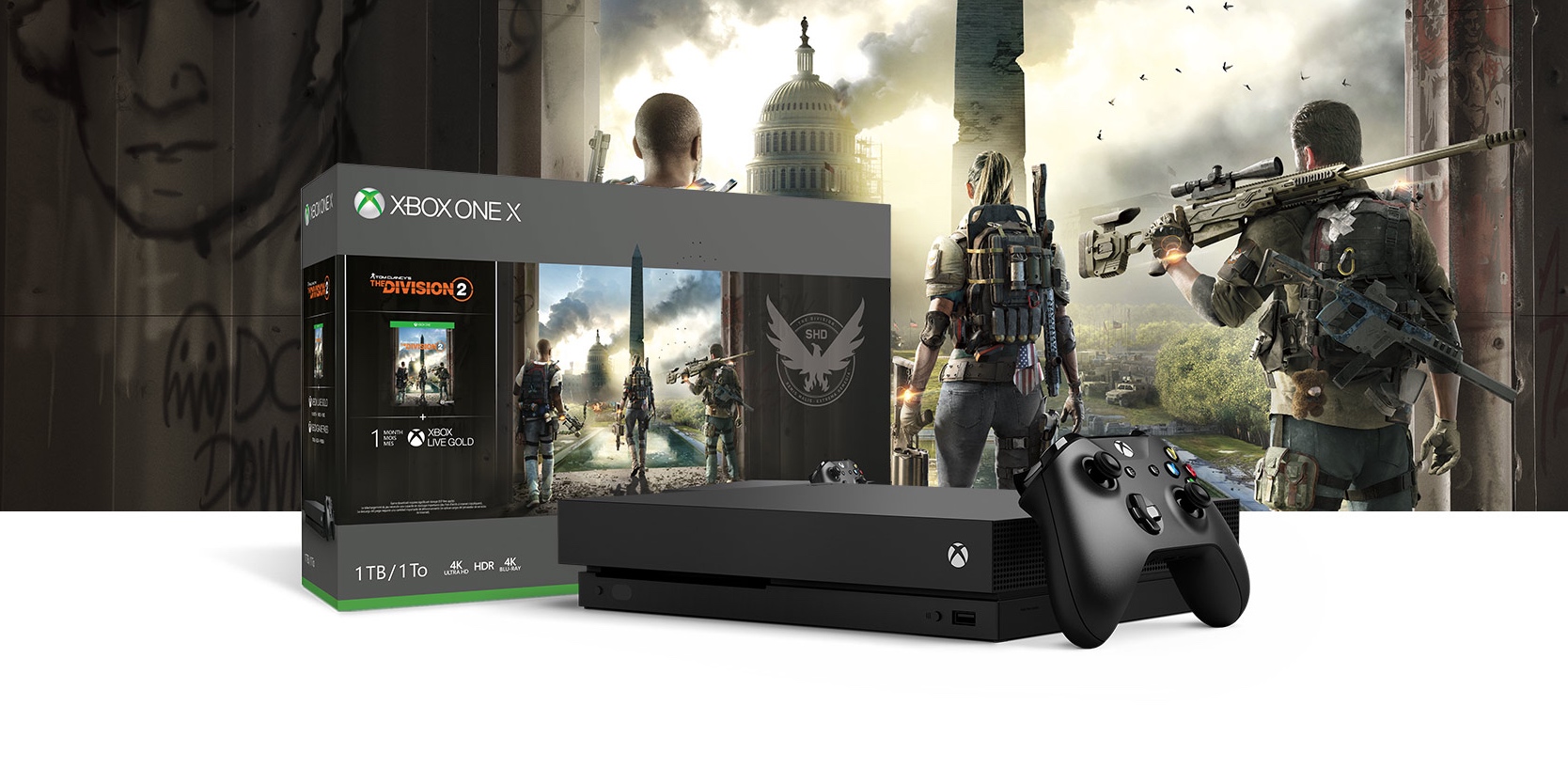 deepen Scold capacity The Xbox One X 1TB Division 2 Bundle is nearly $150 off right now