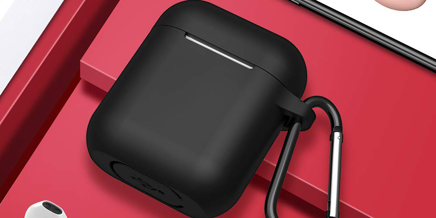 AirPods with this $5 silicone case 