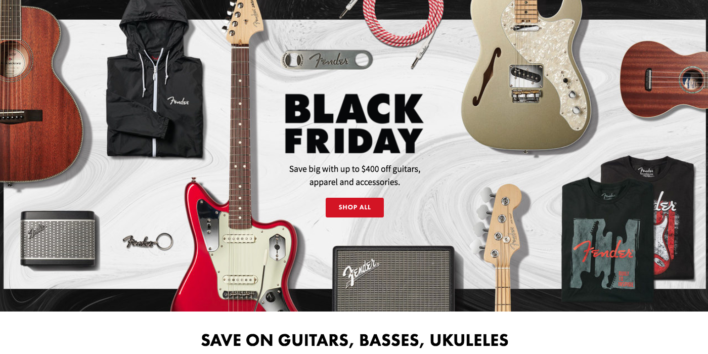 Fender Black Friday Ad 2019 400 off guitars, apparel, more 9to5Toys