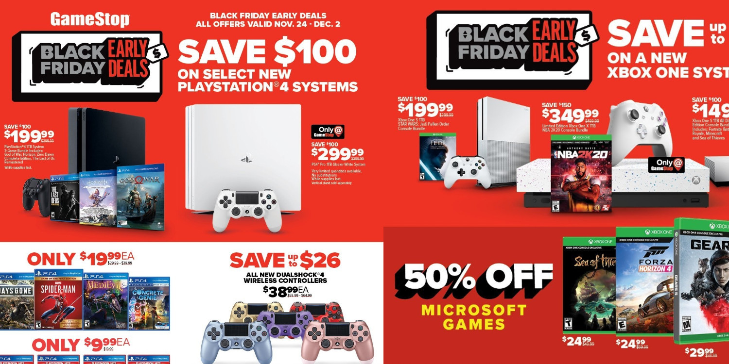 Gamestop Black Friday Preview 150 Off Consoles More 9to5toys