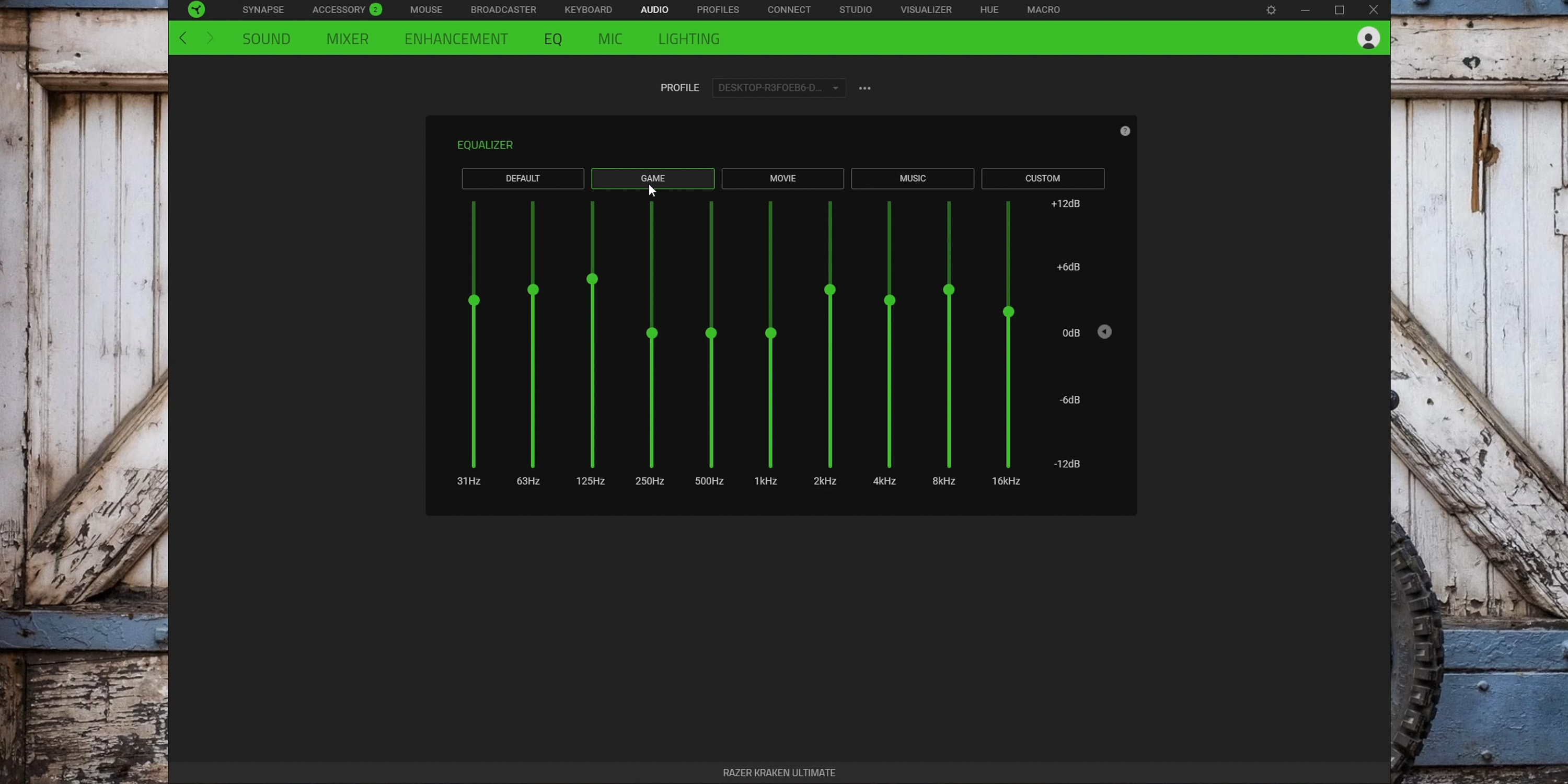 Razer kraken mic discount setup