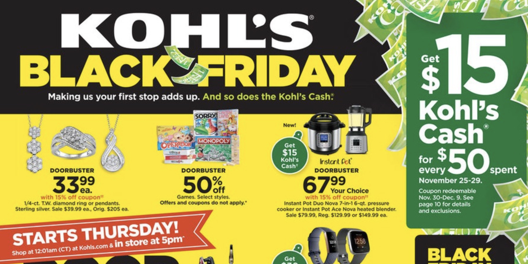 fitbit at kohl's black friday
