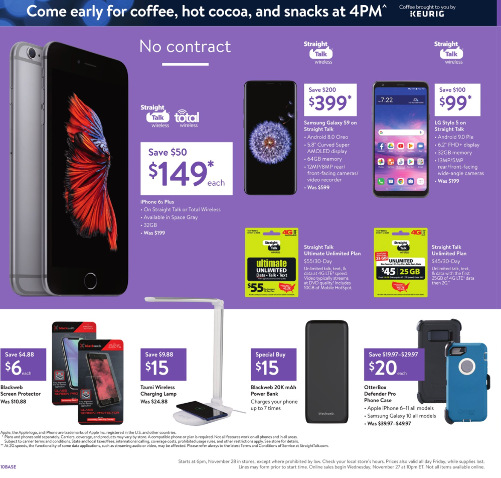 Walmart Black Friday Ad 2019: Apple Watch from $129, 10.2-inch iPad $249, Google Home Mini $19, more