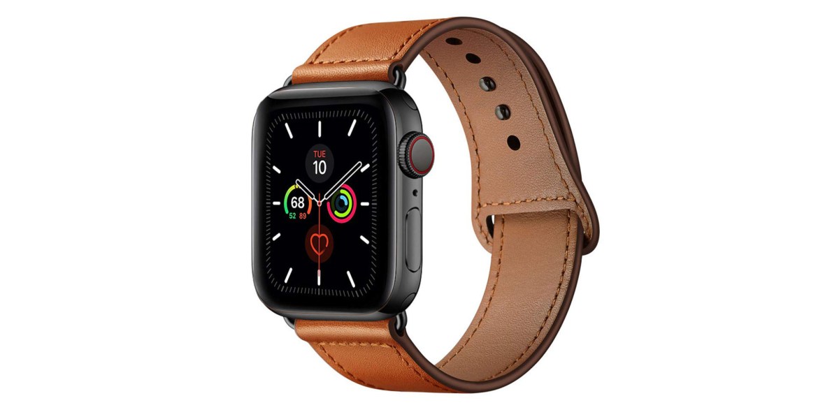 Add this leather Apple Watch band to your wrist in various colors for ...