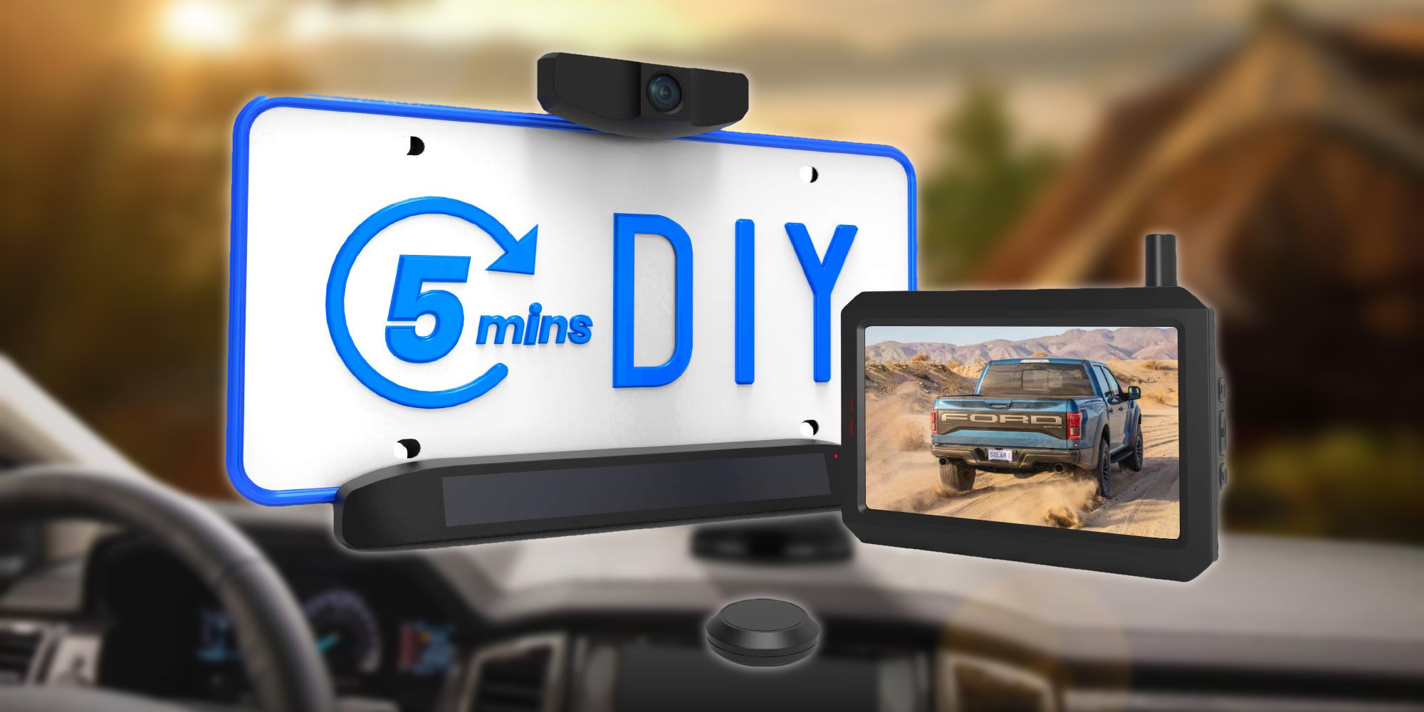 This wireless backup camera kit is powered by the sun 119.50 (Reg