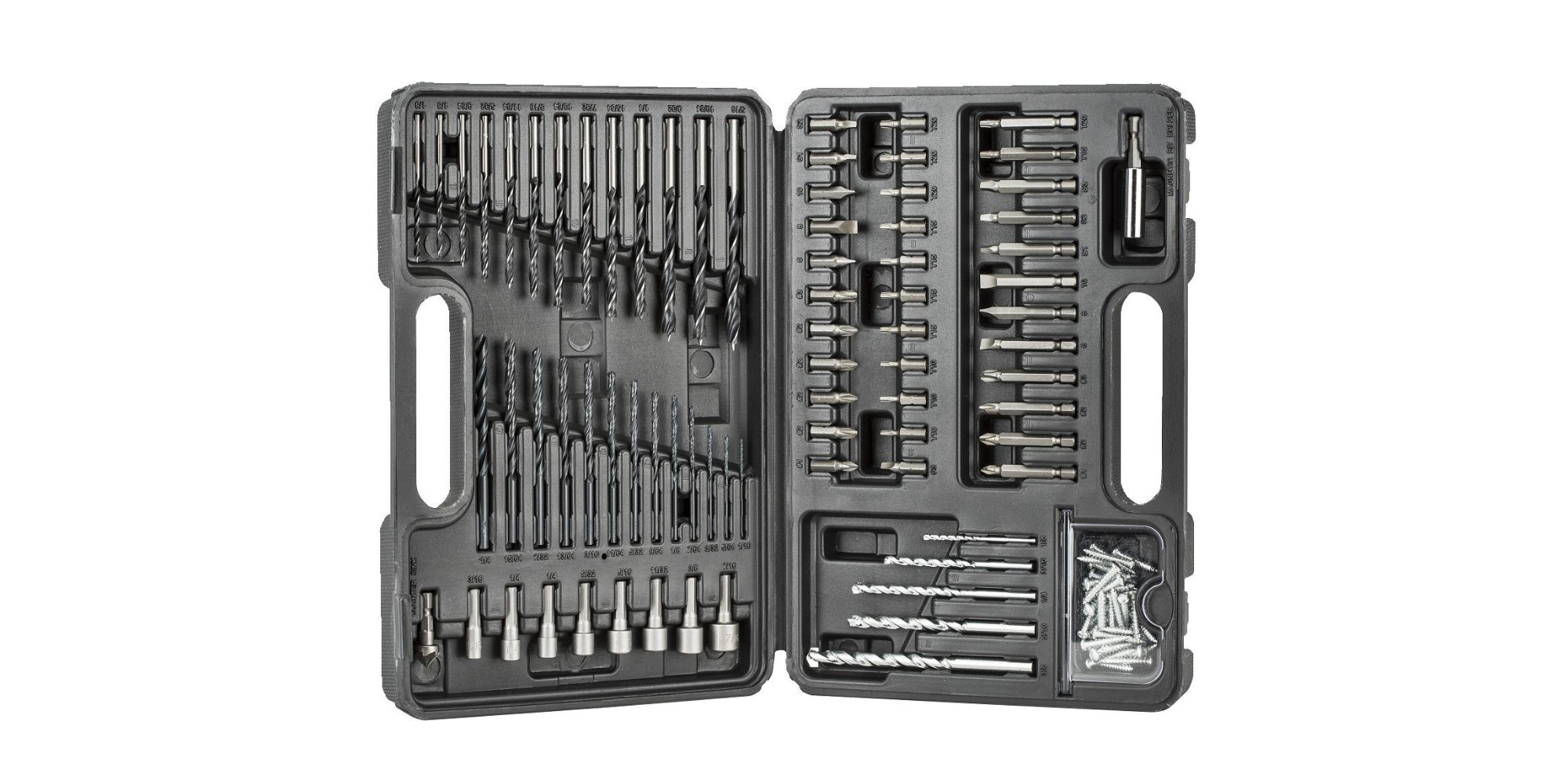 Get some of everything with BLACK+DECKER's 109-Pc. Bit Set: $12.50
