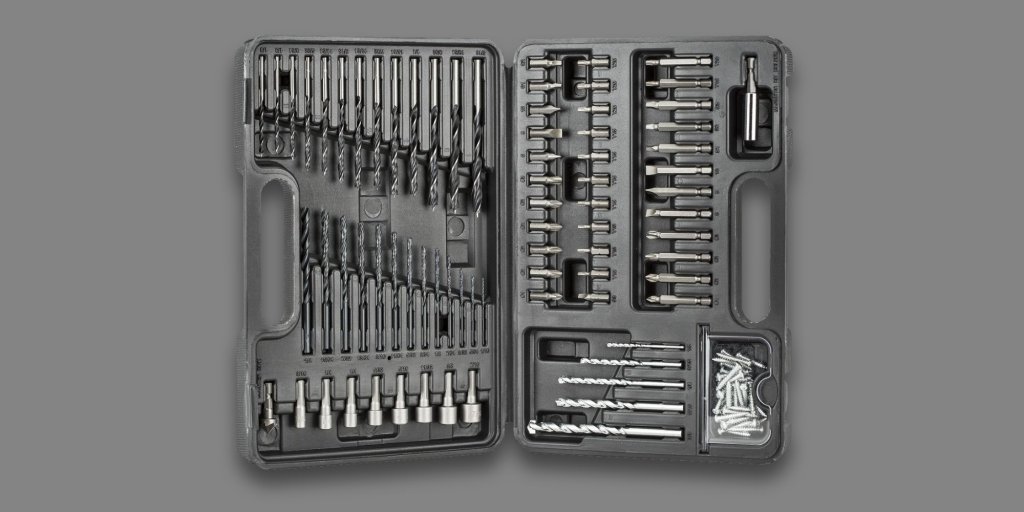 109 Piece Drill and Drive Bit Set Screwdriver Accessory Kit Tools Black +  Decker