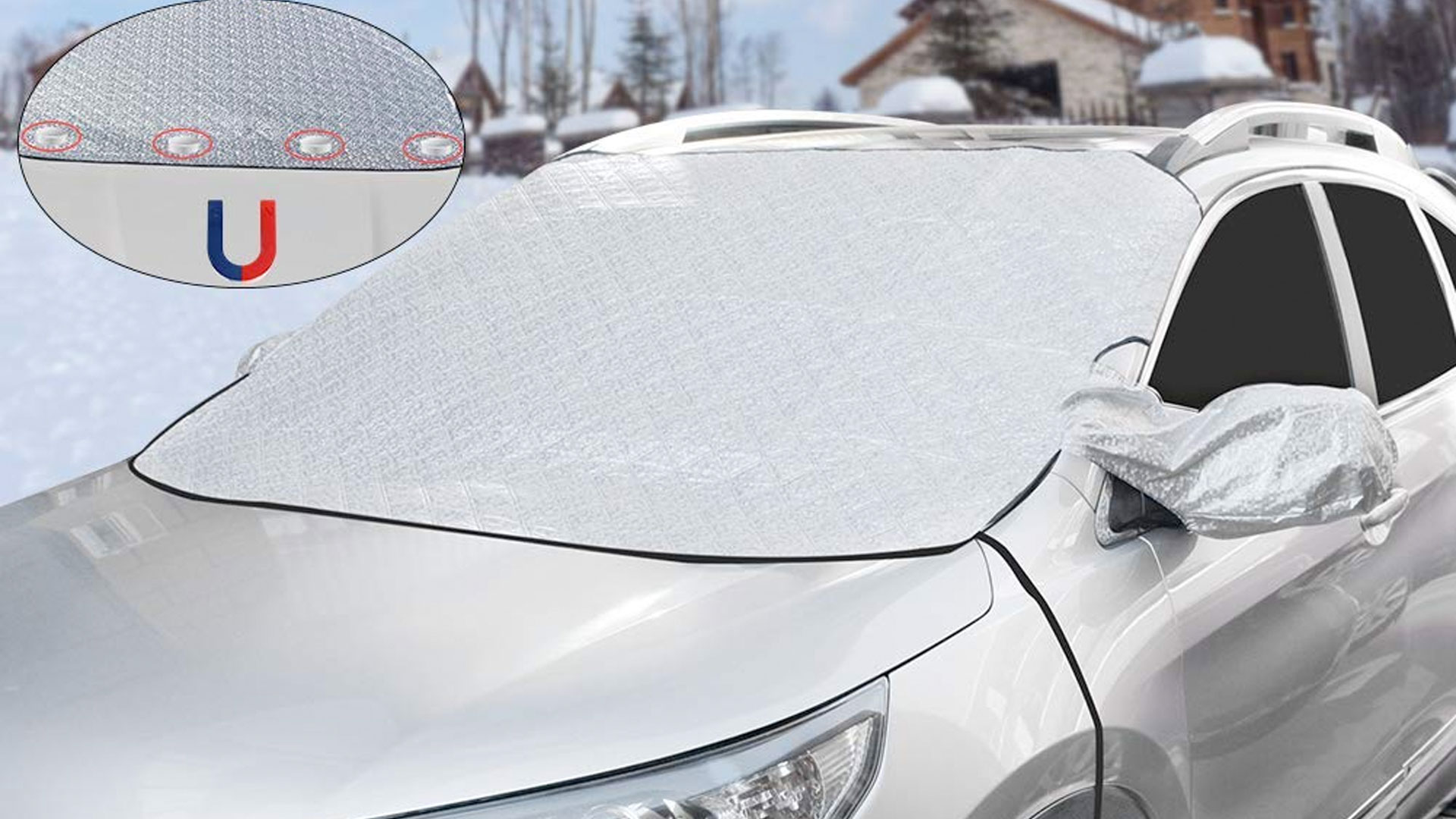 Keep the snow off your car with this windshield cover for just $12