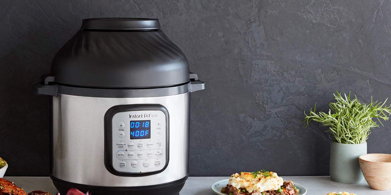 Instant Pot 8-Quart, Duo Crisp Air Fryer, pressure cooker & bonus