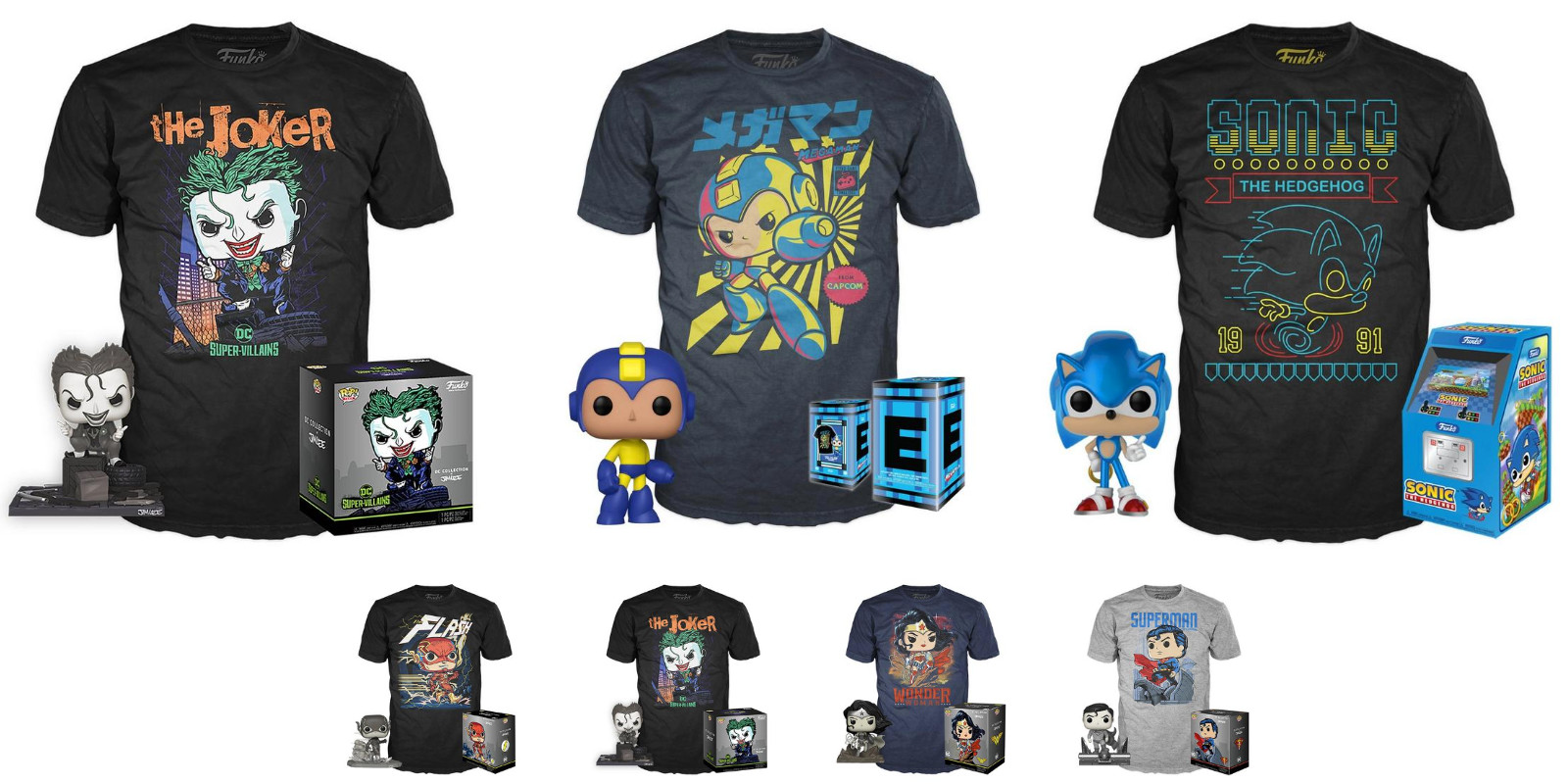 Funko Pop Matching T Shirt For 10 Mega Man Sonic Joker More Reg 30 9to5toys