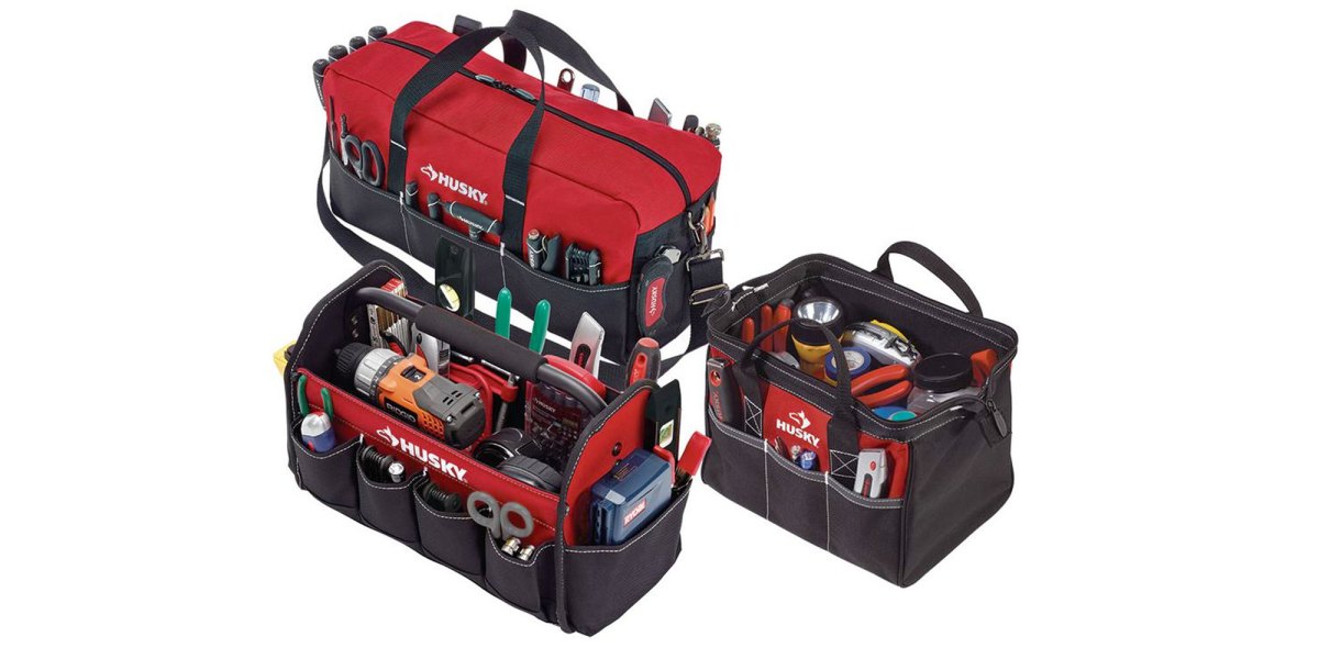 12 in. and 15 in. Tool Bag Combo, Husky Red - Yahoo Shopping