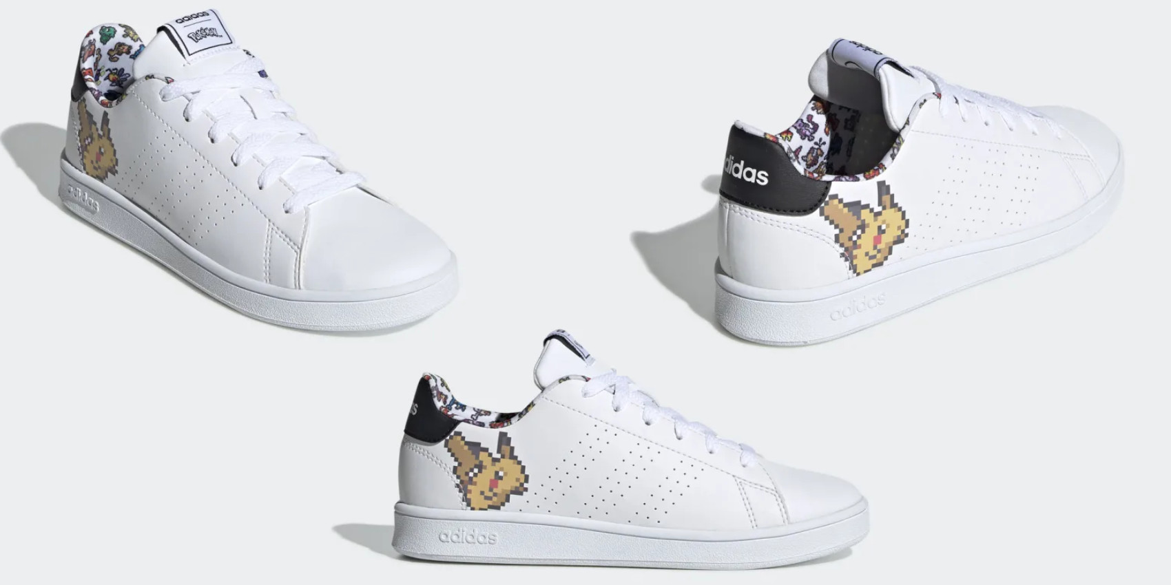 adidas gazelle silver green womens Unleash the Power of Handpainted Pokémon Sneakers – Dee Design main image 0