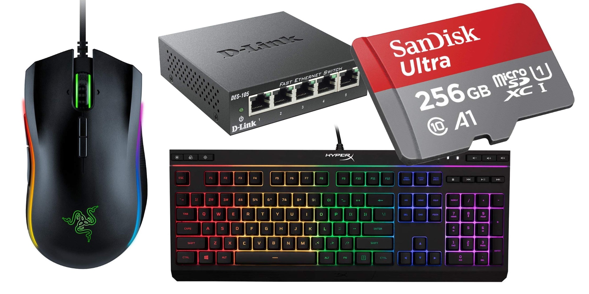Save on SanDisk microSD cards, Razer gaming accessories, and more from $5