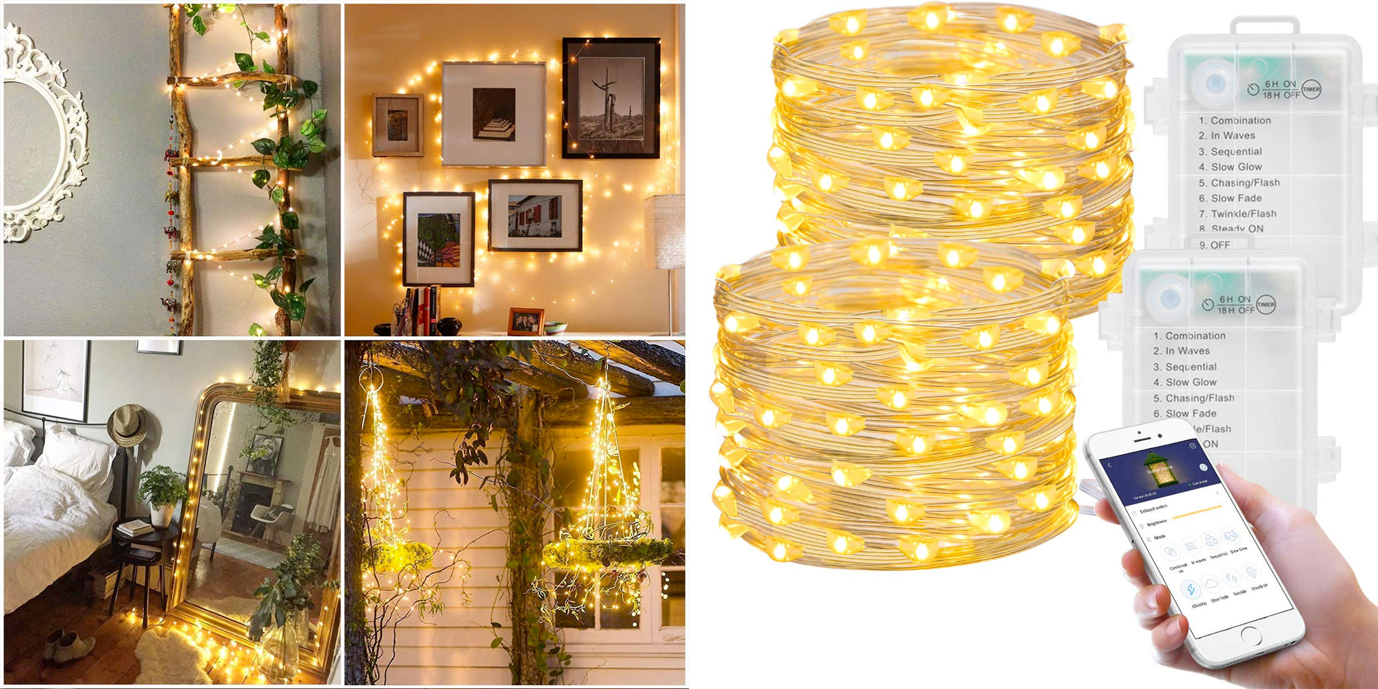 Upgrade your Christmas lights with this 2pack of LED fairy lights at