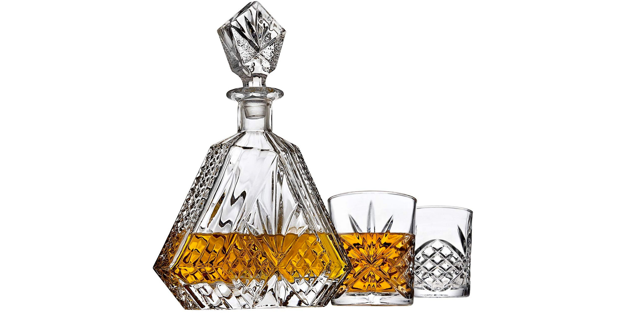 Amazon's Gold Box has whiskey decanter sets and other barware from 9.50