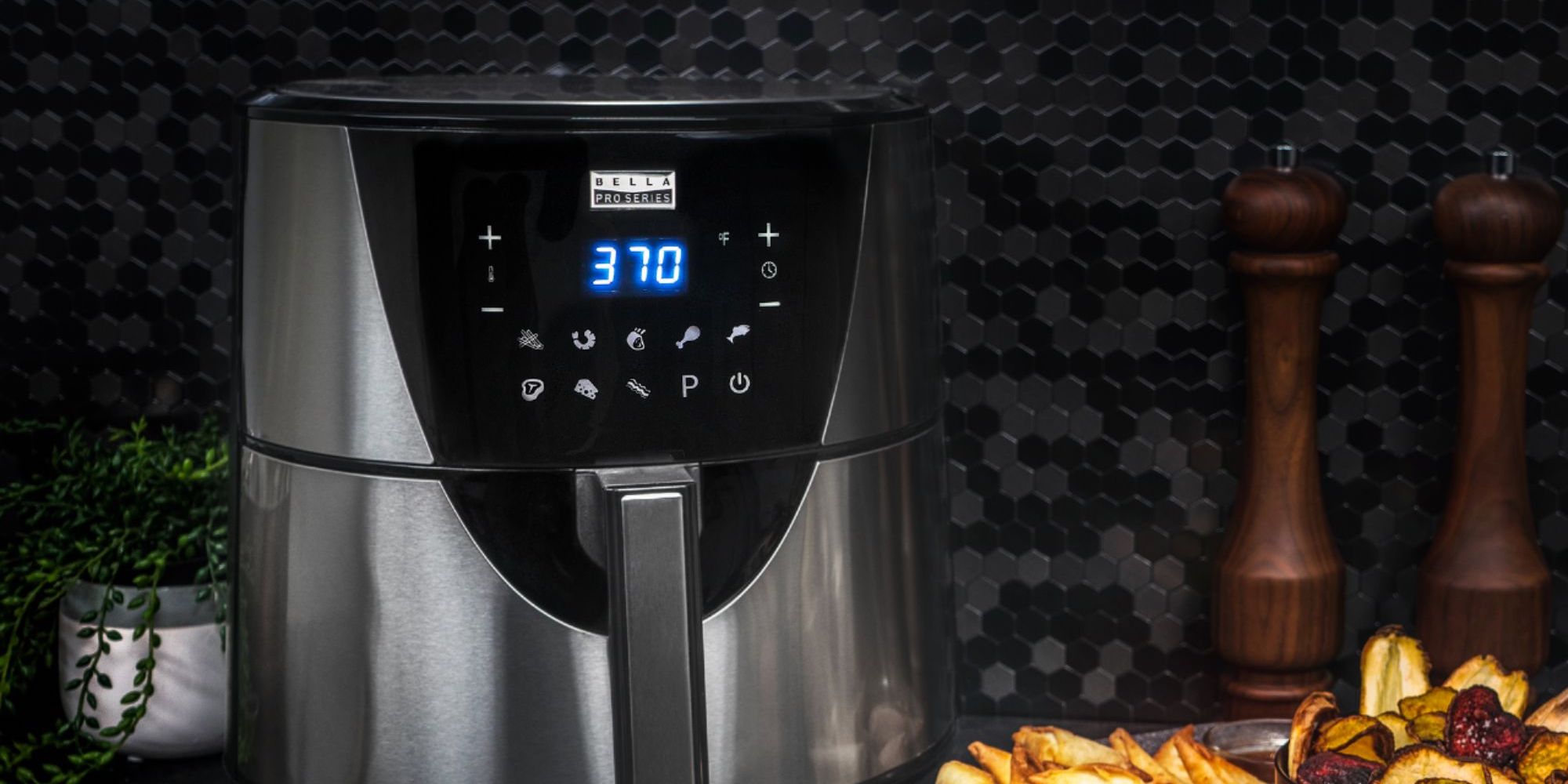 Bella Pro Series 6 qt. Touchscreen Air Fryer in Stainless Steel