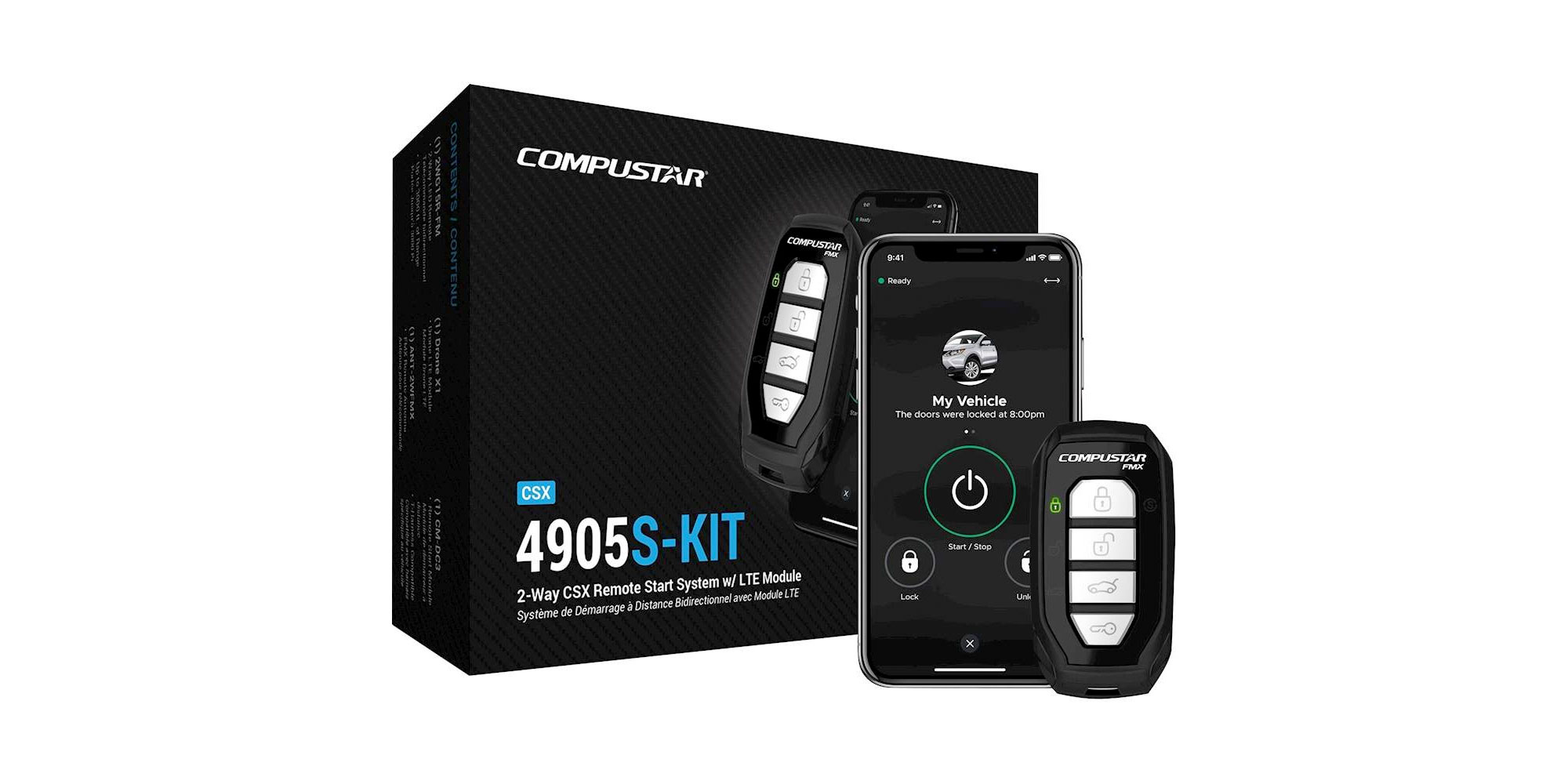 Compustar's 2-way remote start system features LTE + Install for $290