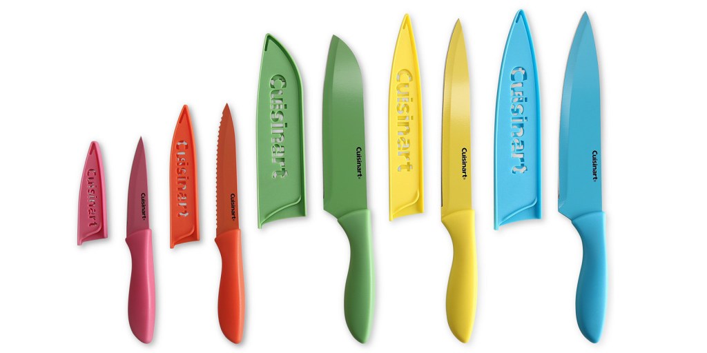 This color-coded Cuisinart knife set is less than $20