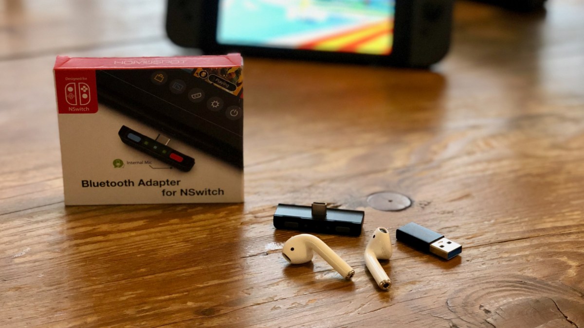 This Nifty Dongle Lets You Connect AirPods to Your Nintendo Switch