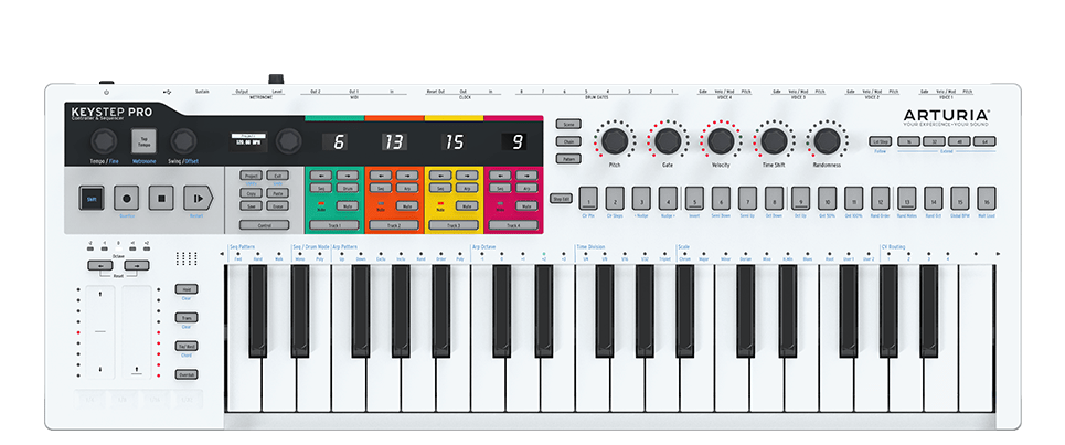 KeyStep Pro MIDI keyboard + hardware sequencer