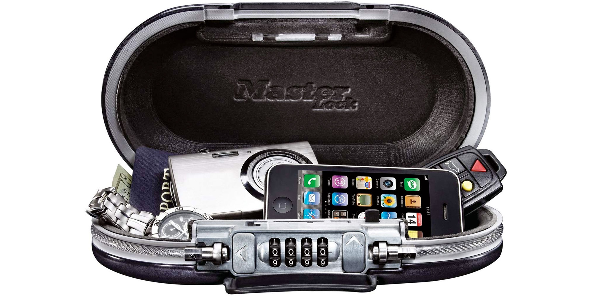 Master Lock Portable Personal Combination Lock Safe Jewelry