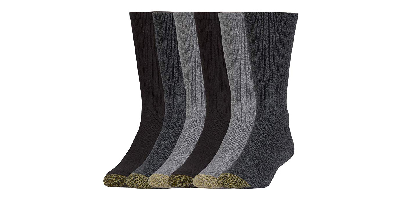 Gold Toe's 6-Pack of Harrington Crew Socks for $13 Prime shipped at Amazon