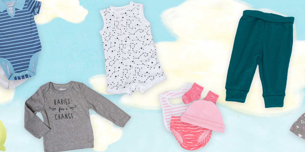 Today only, save on Hanes Ultimate baby clothes with 30% off onesies, more