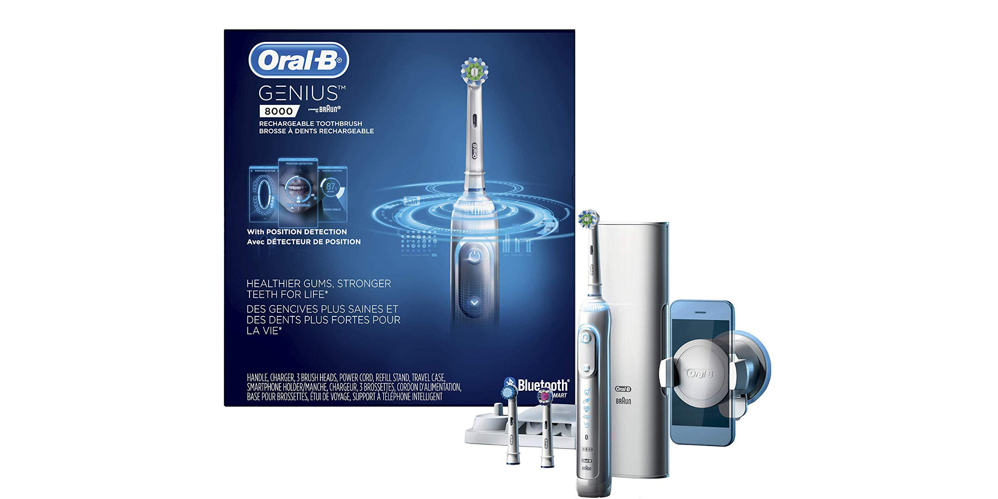OralB 8000 Bluetooth Toothbrush + charging cradle now 100 (Reg. 150