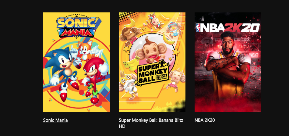 Free Play Days – NBA 2K20, Super Monkey Ball: Banana Blitz HD, and Sonic  Mania - Xbox Wire