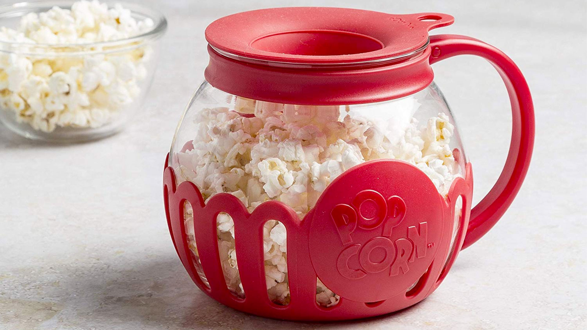 Ecolution Mini-Pop Microwave Popcorn Maker Popper Silicone Glass