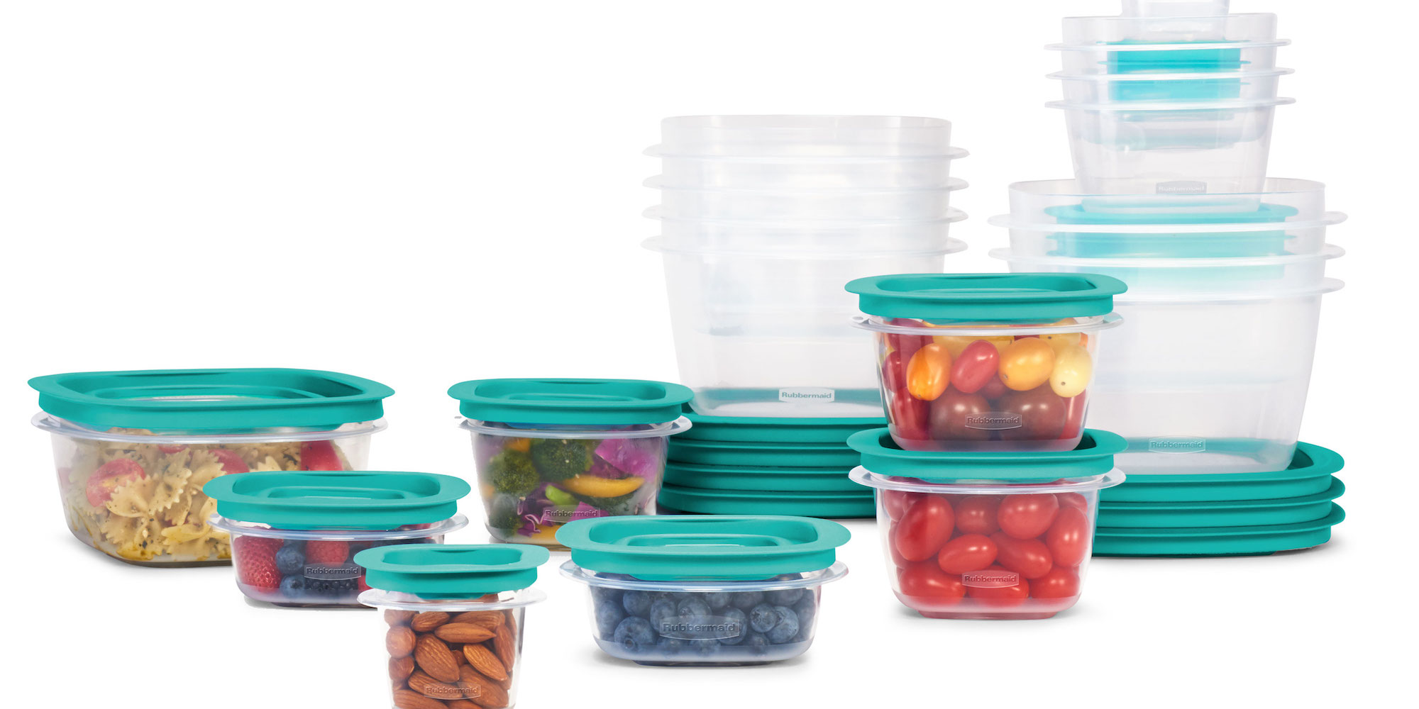 Rubbermaid, Press & Lock Easy Find Lids, Food Storage Containers