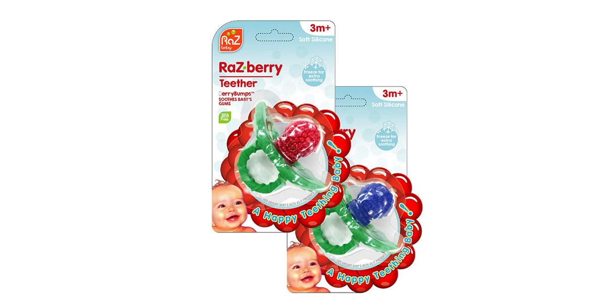 nuby razberry teether