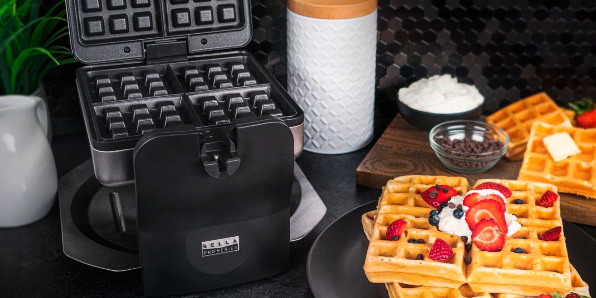 Get your waffle on for 20 with Bella's Belgian Flip Maker (Reg. up to 50)
