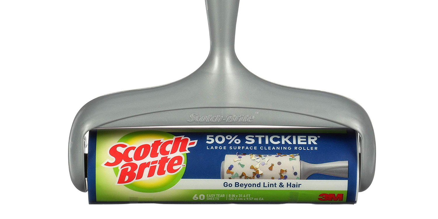 ScotchBrite makes an extra large surface lint roller that just dropped