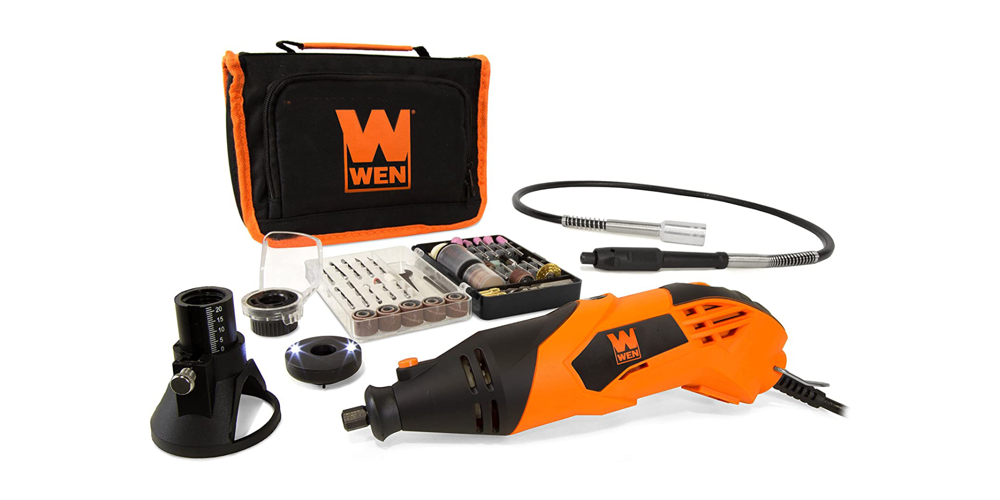 Remove rust with WEN's powerful Rotary Tool + 100 accessories at 18