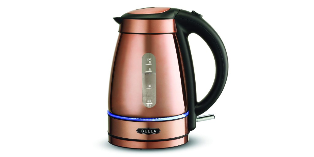 Amazon's Gold Box has highlyrated BELLA electric kettles from 32
