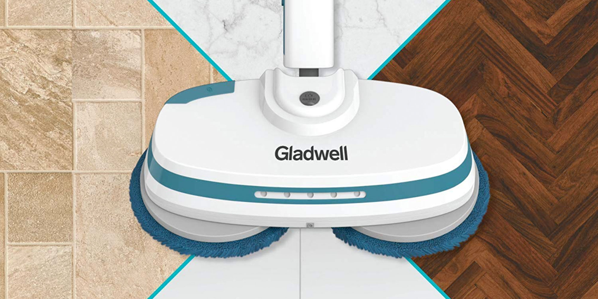 Gladwell Cordless Electric Mop - 3 in 1 Spinner, Scrubber and Waxer