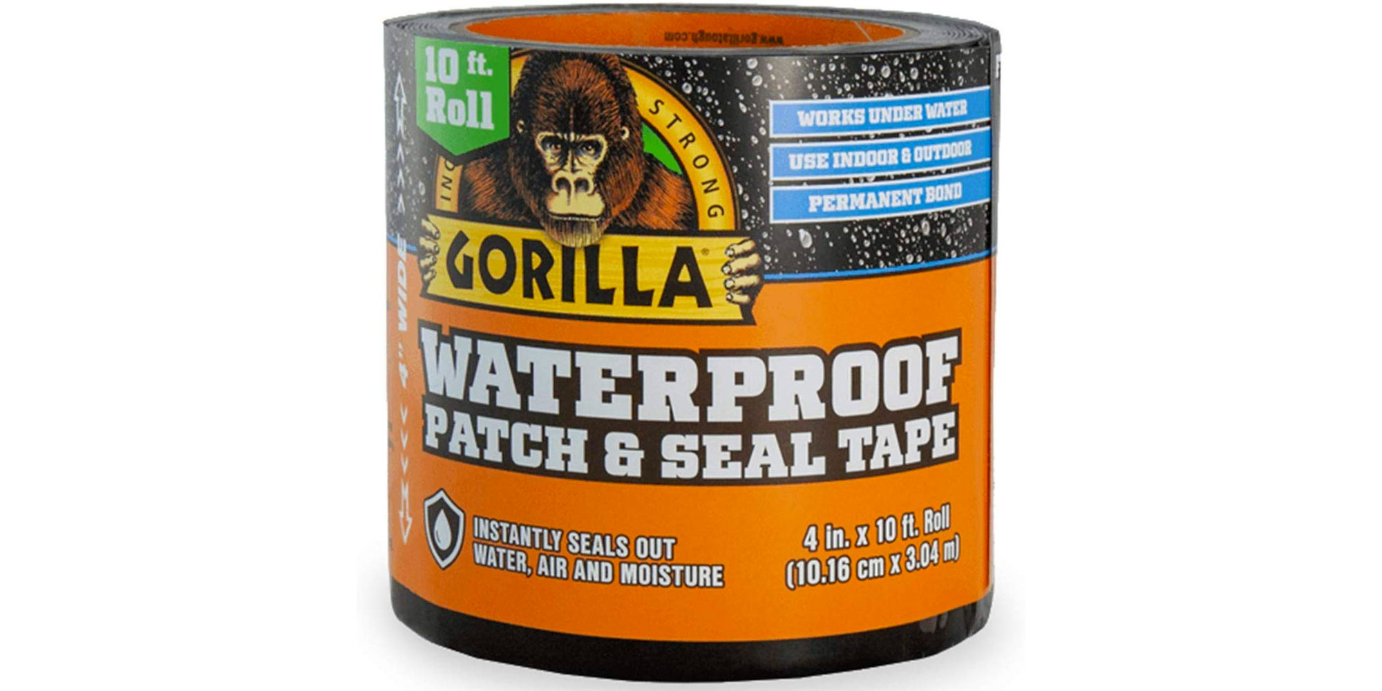 Save 50 on this 4inch by 10foot roll of waterproof Gorilla Tape, now