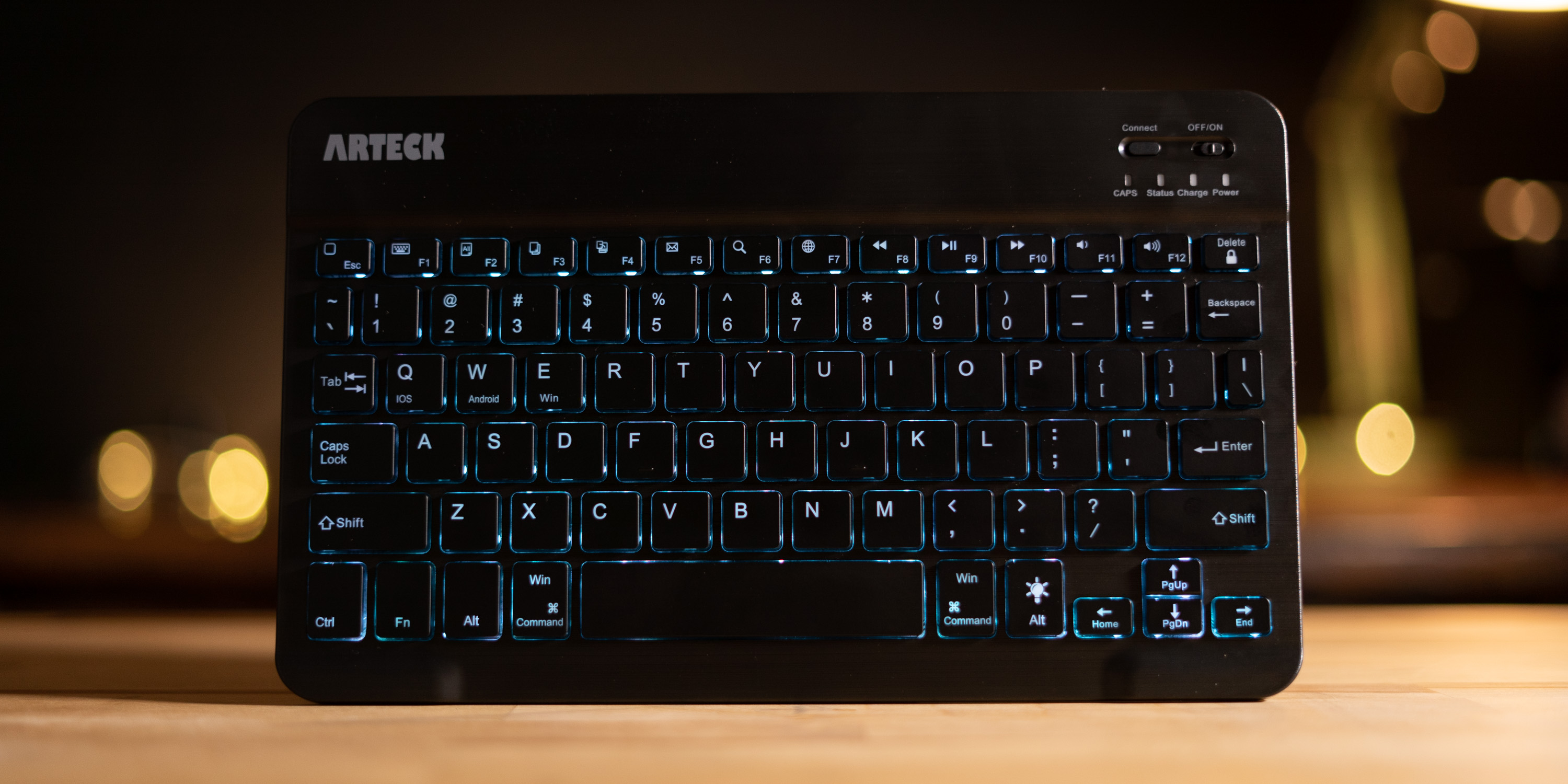 arteck universal backlit bluetooth keyboard