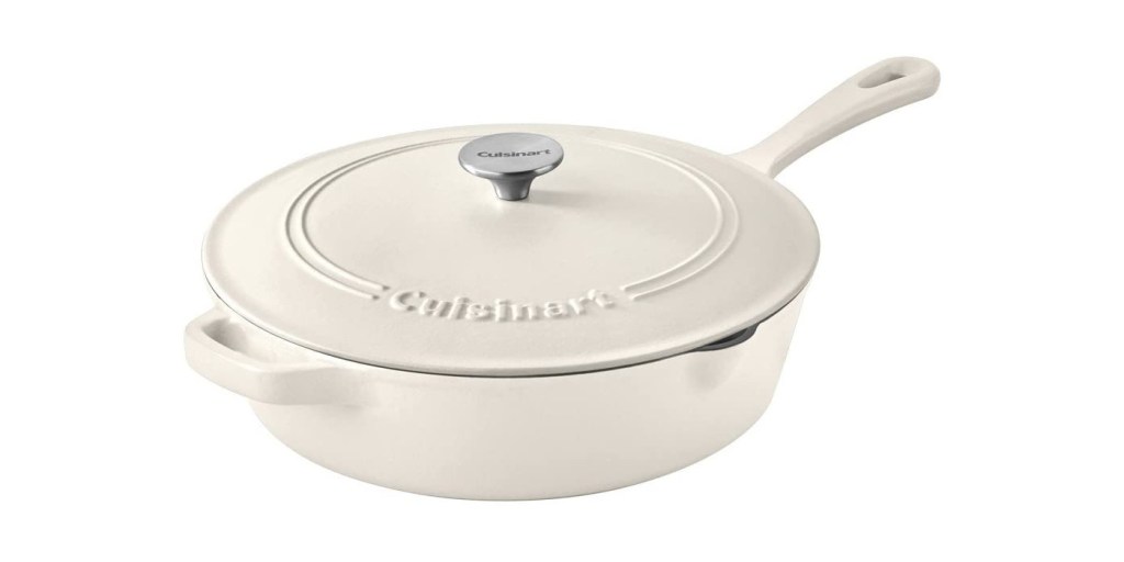 Prime Members: Cuisinart Cast Iron: 5.5-Qt Round Dutch Oven $40, 12  Chicken Fryer