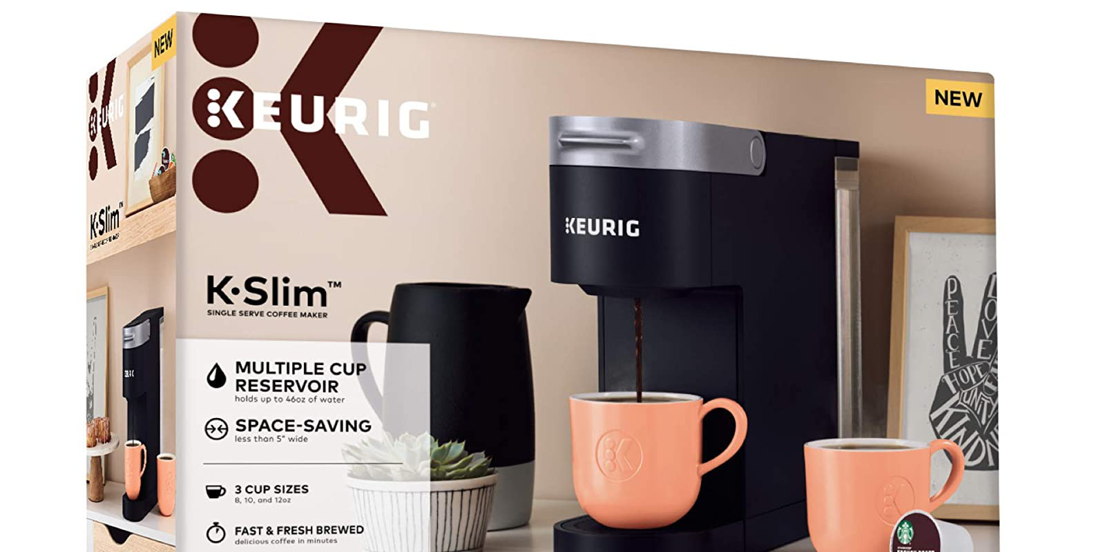 Slide your travel mug under Keurig's K-Slim Brewer, now $70 (Reg. up to  $110)