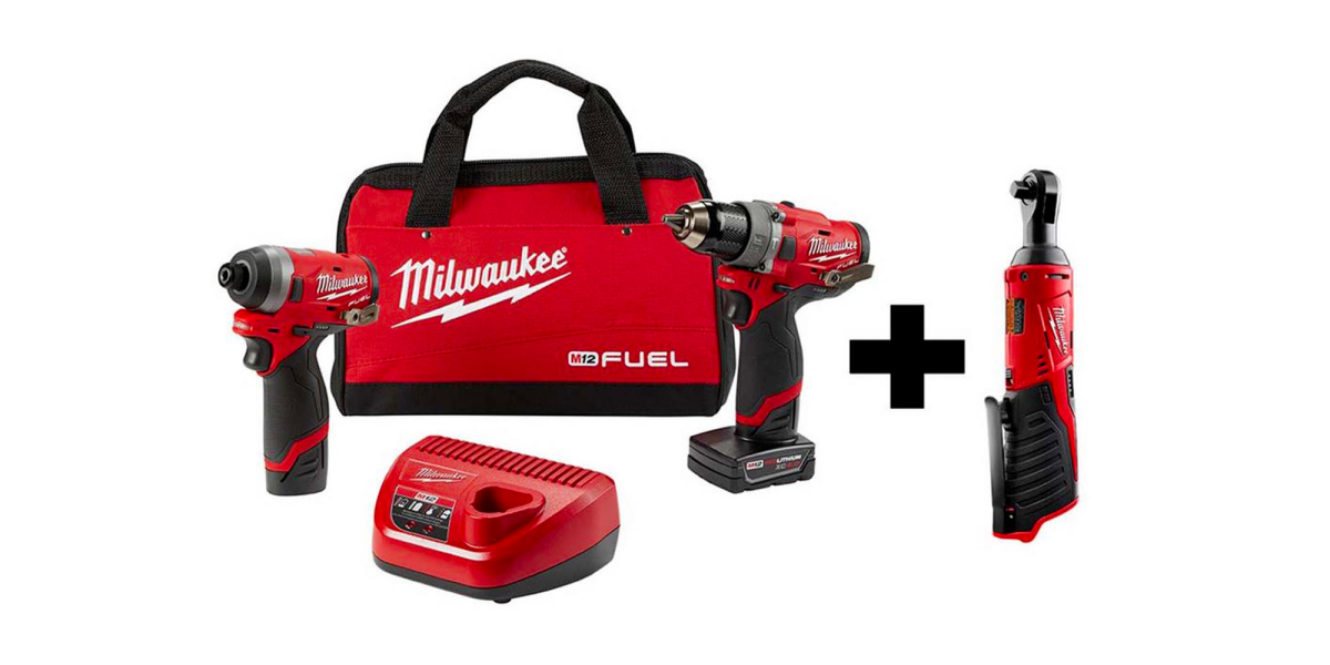 Milwaukee's 3tool combo kit includes two batteries + more at 199 (Reg