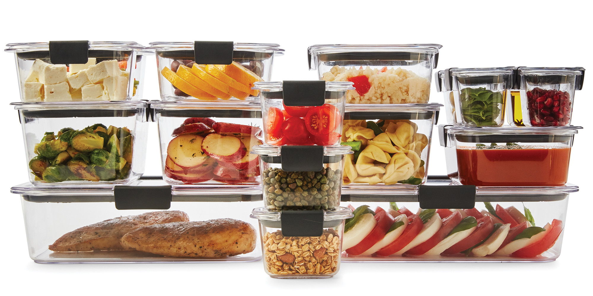 rubbermaid brilliance food storage container set stores