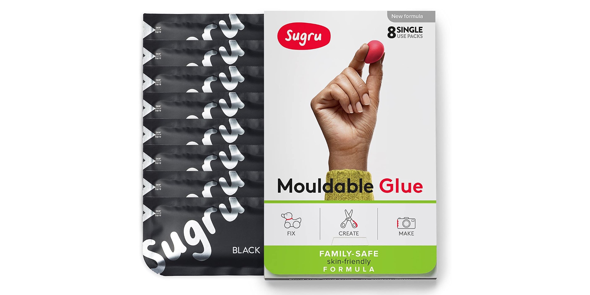 Snag an 8pack of Sugru Moldable Glue to fix frayed cables at 16 (20 off)