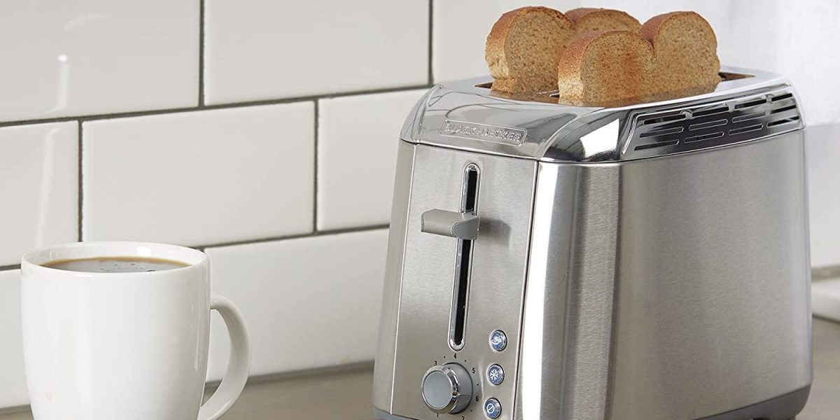 BLACK+DECKER 2-Slice Stainless Steel 1200-Watt Toaster in the Toasters  department at